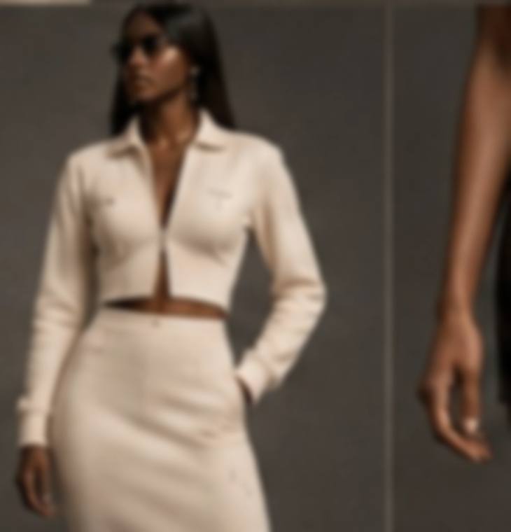 The Ivory Knit Set — Cashmere-silk rib