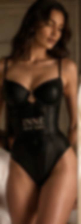 The Corset Bodysuit — Satin and power mesh
