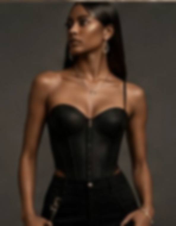 Her — Bonded satin, steel boning
