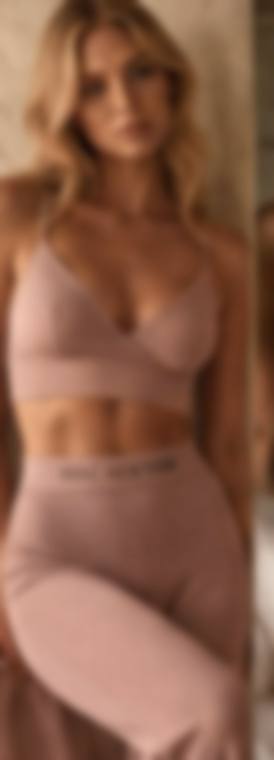 The Blush Bra Set — Ribbed modal
