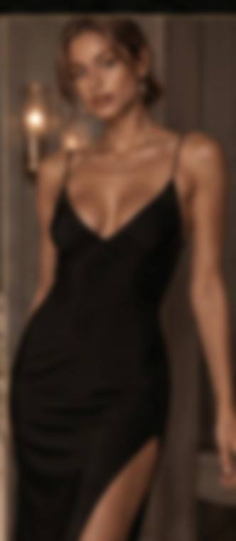 The Black Slip Dress — Heavy silk