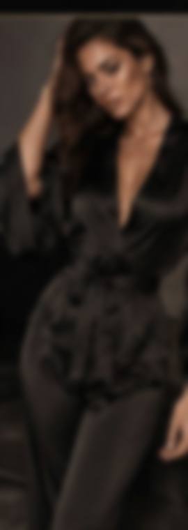 The Draped Blouse — Silk charmeuse