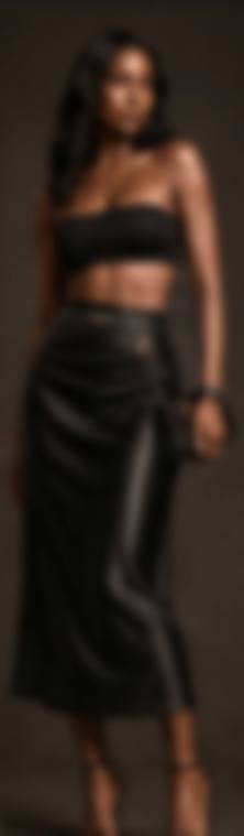 The Leather Wrap Skirt — Washed lambskin