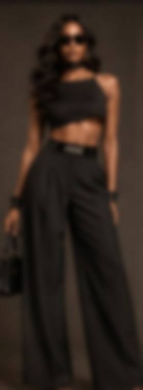 The Wide-Leg Trouser — Wool crepe